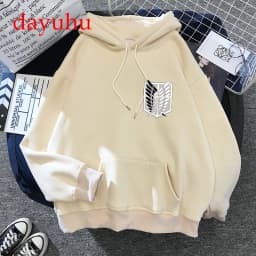 90s japanese Anime Attack on Titan Shingeki No Kyojin Graphic Hoodies Men Unisex Oversized Funny Cartoon Sweatshirt Hoody Male