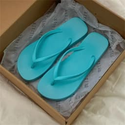 XIXITIAO Women Flip Flops Summer Casual Solid Color Beach Sandals Comfortable Lightweight Non-Slip Falt Bathroom Slides Couples