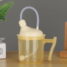 Disabled Lying-in Woman Elderly Spill Proof Dysphagia Cup Adult Sippy Cup Handle Plastic Mug Drinking Cup Parkinsons Aids Living