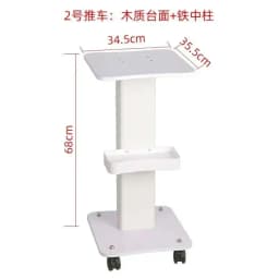 Foldable Salon Cart Drawers Beauty Salons Space-saving Anti-bumping Design Load-bearing Universal Wheels Beauty Salon Trolley