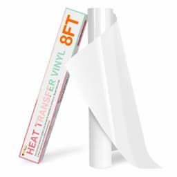 HTVRONT 12inX8ft/30x240cm Elastic Heat Transfer Vinyl Roll for T-shirt Garment Clothing Printing Craft Iron on DIY HTV Film