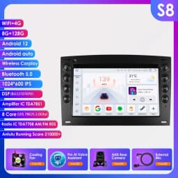 2 din Carplay Android Auto Car Radio For Renault Megane 2 2002-2009 Car Multimedia GPS autoradio RDS DSP AI 4G Octa Core 7862