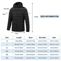 15 Areas Heated Jacket USB Men's Women's Winter Outdoor Electric Heating Jackets Warm Sports Thermal Coat Clothing Heatable Vest