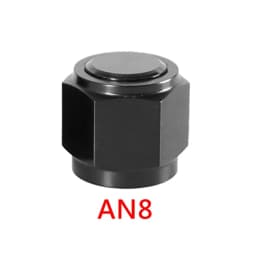 1PC Adapter Female Flare End Cap Plug Tube Fitting AN4 AN6 AN8 AN10 AN12 High Quality Hex Head Port Fitting Aluminum Black