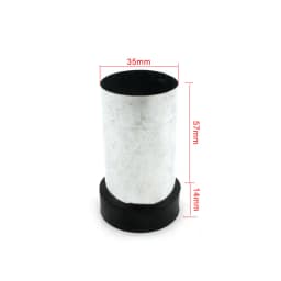 10 Pieces Aluminum Shell Casting Flask with 1 Rubber Sprue Base 20/25/30/35mm Plaster Mold Processing Tools for Jewelry Making
