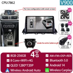 For Mazda 3 Axela 2014 - 2019 Mazda CX-4 CX4 2016 -2018 Car Radio Android Auto GPS Navigation Multimedia Video Player No DVD