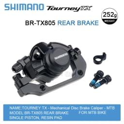 Shimano Tourney TX BR-TX805 MTB Discs Brake Shimano Mechanical Disc Brakes TX805 HS1 G3 Rotor RT26 RT10 Centerlock Rotors