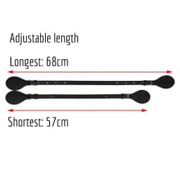 TANQU Bidirectional Adjustable Length Flat Leather Belt Handle with Drops for Obag Basket Bucket City Chic Women Handbag O Bag