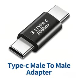 NNBILI USB4.0 40Gbps USB C OTG Adapter PD 100W Type C Male to Type C Male Fast Charging 3.1 Type C 10Gbps Converter Data Adapter