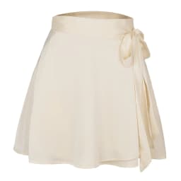 Elegant Stylish Summer Solid Color Midi Skirt High Waist Fashion One Piece Tie Short Skirt Chiffon Satin Wrap Sexy Mini Skirt