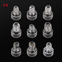45pcs Facial Hydra Dermabrasion Tips Head Replacement For H2O2 Water Oxygen Jet Peel Microdermabrasion Accessories