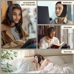 Electric Heating Pad with 3 Heat and Time Settings for Face Jaw Chin Wisdom Face Heating Wrap for TMJ Jaw Relief