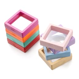 1pc Colorful 3D Floating Display Case Jewelry Storage Box Antioxidant Pe Film Suspension Box Hand String Bracelet Elastic Box