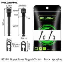 RISK Ultralight Bicycle Oil Disc Screw Titanium Alloy Retainer Pin Bleed Nipple Compression Nut XT Bike Accessories