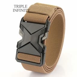 New Quick Release Metal Pluggable Buckle Tactical Belt Breathable Elastic Military Belts For Men Stretch Pants Waistband Hunting