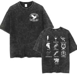 Vintage Washed Percy Jackson Tee Shirt Camp Half-Blood Harajuku Aesthetic T-shirt Men Women Casual Oversized T Shirts Streetwear