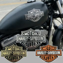 Aluminium Harley Davidson Tank Emblem Motorcycle Sticker Logo Decal