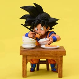 Anime Dragon Ball Z GK a bowl of good rice dining gobbler Vegeta Goku Eating Pvc Action Figures Collection Model Toys Gifts