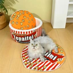 New Cat Nest Closed Sense of Security Winter Warm Popcorn Sleep Nest Winter Cat Sleeping Pet Supplies