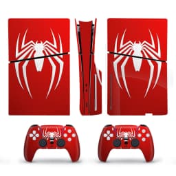 Skin Sticker For PS5 Slim Disc Edition Console Decal Vinyl Cover Case 2PCS Controller Gamepad Dustproof For PS5Slim Accessorie