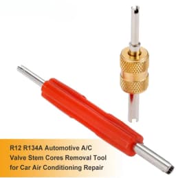 2pcs/set Valve Stem Core Remover Removal Tool for R134 R12 AC Car Air Contitionaing Repair Dual Head Tire Repair Tools Kit