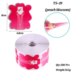 500Pcs Nail Paper Extension Stencil Forms Stickers Holder for Gel Acrylic Tips Builder French Nail Form Tip False Nails Art Tool