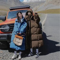 zjaiss 2026 Winter New Down Coats Long-style Cotton Dress Korean Version Large Size Korean Fashion Jackets Heat Parka Feminina