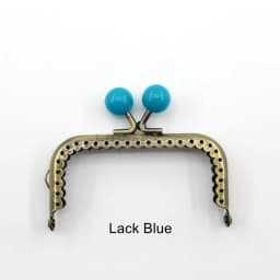8.5cm Small Beads Antique Bronze Square Metal Purse Frame Handle for Clutch Bag Handbag Accessories Making Kiss Clasp Lock