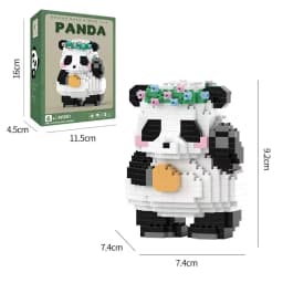 NEW 18 Styles Panda Micro Blocks Building Set Cute Panda Animal Models Kit DIY Assembly Bricks Kids Birthday Christmas Gift