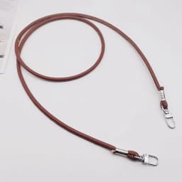 Unicolor Leather Crossbody Bag Strap Replacement with Phone Loss Prevention Chain for DIY Bag Making Projects