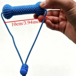 Bite-Resistant Dog Teething Stick Anti-choking Chew-resistant Pet Teeth Cleaning with Rope Dog Chew Stick Interactive Tug
