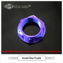 TAIMEILI Titanium Alloy Rear Axle Nut M22/M24 p1.5 Fit BMW S1000RR SYM TMAX560 Motorcycle Modified Decorative Nut 1Pcs