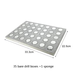 Acrylic Transparent Round Bare Diamond Box Jewelry Storage Display Tray Diamond Gem Storage Tray Counter Display Rack