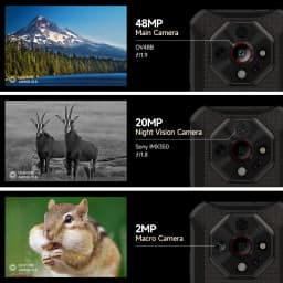 Ulefone Armor X16 4G Rugged Phone Smartphone Android 15 Up to 12GB+128GB 10360mAh Glare Flashlight 48MP Main Camera