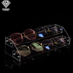Acrylic 3/4/5/6/7 layers SunGlasses Eyeglasses Display Stands Glasses Shelf Holder Frame Sunglasses Shelf Organizer Storage Rack