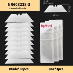 Radford Cuchillas De Utilidad SK2 Con Gancho - Acero De Arte, Cuchillo Bocina Seguridad Con Caja De Almacenamiento Para Cortar