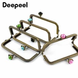 1/2/3/5Pcs 10.5cm Antique Bronze Purse Frame Handle Metal Kiss Lock Clasp with Pearl Coin Wallet Clutch Bag DIY Accessories