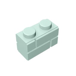 Gobricks GDS-631 Profile brick 1x2 single gro. compatible with lego 98283 children's DIY Educational Building Blocks Technical