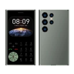 Credit Card Size Mini Phone Unlocked Dual SIM Ultra Thin 2.0" Display Pocket Cellphone Voice Changer Speed Dial Flashlight