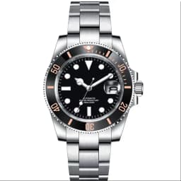 DIY Custom Automatic Watch Logo For Man High Quality NH35 Diving Mechanical Watches Sapphire Waterproof Ceramic Bezel 120 Click