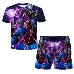 Dragon Ball Z 3D T-shirt Set for Boys Girls Super Goku Saiyan Summer Top+Shorts Children's Short-Sleeve Birthday Gift for Boys