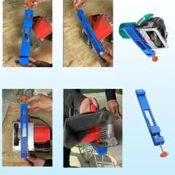 1/2pc Adjustable Cutting Machine Base Guide Circular Saw Milling Positioning Clamps Two-way Reverse Buckle For 5-6in Dust Cutter