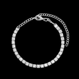 Hip Hop Iced Out Prong Cuban Link Chain Anklet For Women Gold Silver Color Prong Rhombus Cuban Anklets Bracelet Fashion Jewelry