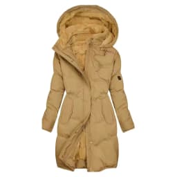 Winter Hooded Cotton Jacket Thick Warm Windbreaker Slim Jackets Long Insulated Velvet Coat For Women Solid Thick Parker Overcoat