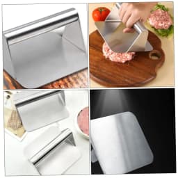 1pc Stainless Steel Hamburg Meat Press Professional Square Press Non-Stick Patty Press Easy Clean for Meats Kitchen Accessories
