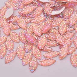 JUNAO 100pcs 7*15mm Crystal AB Flatback Rhinestone Horse Eye Decoration Crystal Stones Non Hotfix Resin Strass for DIY Crafts