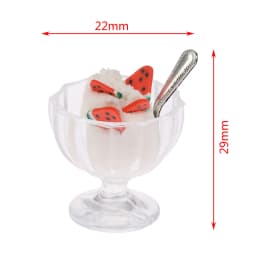 1/2pcs Drink Ice Cream Cups Cocktail Glass Model Pretend Play Mini Food Fit Play House Toy Doll Accessories Dollhouse Miniature