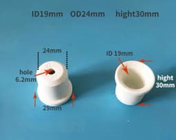 10PCS Ceramic Insulating Beads Ceramic Sleeve T-Casing Electric Heating Tube High Temperature Insulating Ceramic Plug