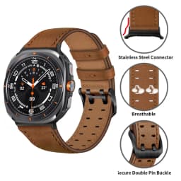Original Strap for Samsung Galaxy watch Ultra 47mm accessories Leather Loop Sport Bracelet Correa Galaxy watch Ultra 2025 Band