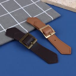 1Pc Metal Leather Button Windbreaker Coat Button Leather Metal Buckle Sweater Coat Windbreaker Belt Leather Buckle Accessories
